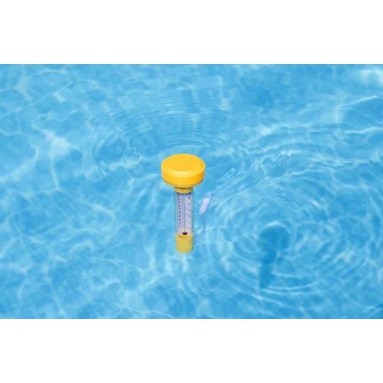 Bestway assorted floating pool thermometer w/pdq (contents:1 floating pool thermometer,assorted in 3 colors: orange, yellow, blue.)